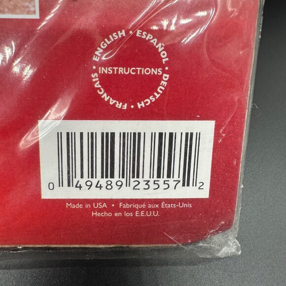 Janlynn Counted Cross Stitch Santa Stuff Christmas Stocking Kit 2009 Name White - Picture 9 of 9